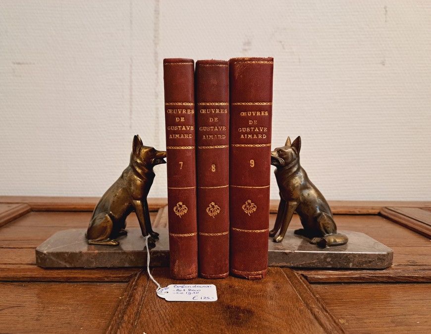 Antiek-boekensteunen-hond-Art-Deco-Het-Wagenwiel-Antiek-1