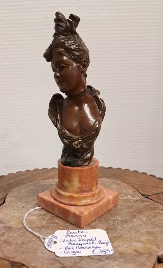 Antieke-buste-brons-Victor-Leopold-Bruyneel-Parijs-ca.1900-Het-Wagenwiel-Antiek-1