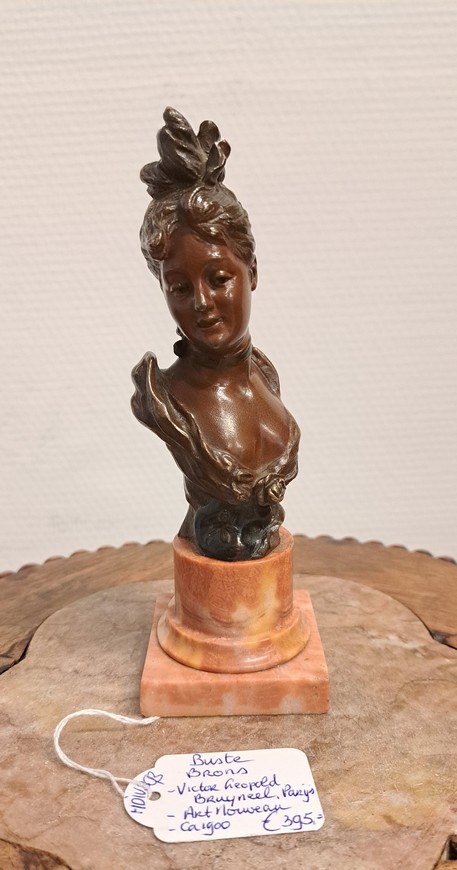 Antieke-buste-brons-Victor-Leopold-Bruyneel-Parijs-ca.1900-Het-Wagenwiel-Antiek-2