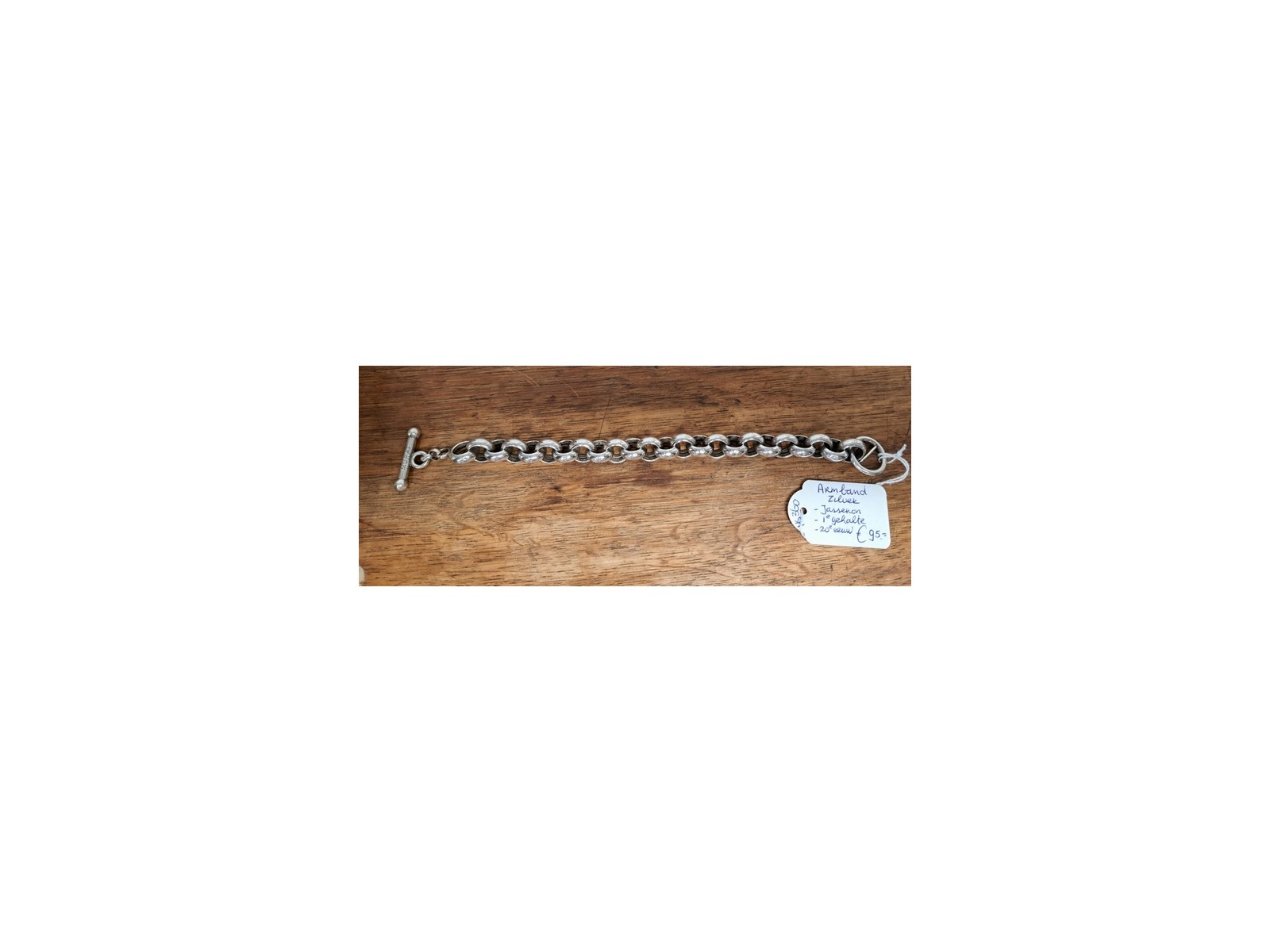 Jasseron-armband-zilver-1ste-gehalte-20e-eeuw-Het-Wagenwiel-Antiek-1a