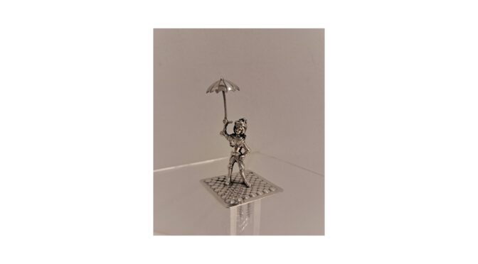 Miniatuur-parapluverkoper-zilver-Amsterdam-ca.1970-Het-Wagenwiel-Antiek-1a