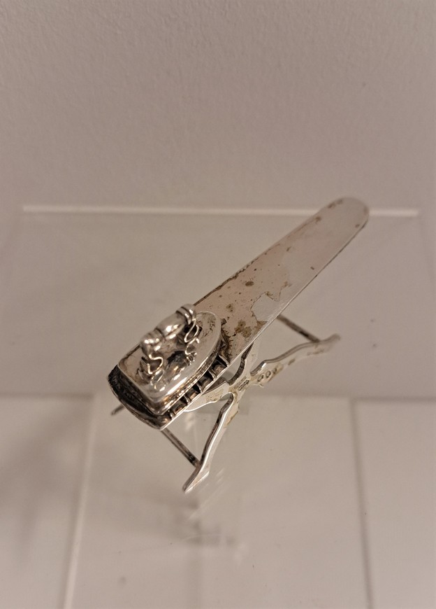 Miniatuur-strijkplank-zilver-H.-Hooijkaas-Schoonhoven-jaar-1976-Het-Wagenwiel-Antiek-3