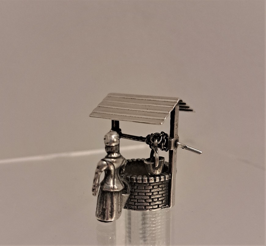 Miniatuur-waterput-zilver-ca.1970-Het-Wagenwiel-Antiek-2