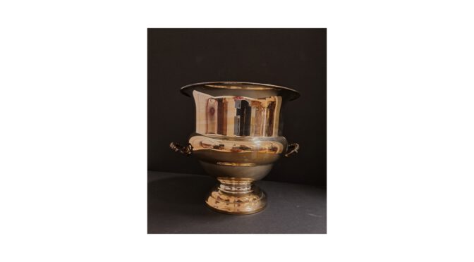 Antieke wijnkoeler, silverplate, Engeland ca 1900 – 1920