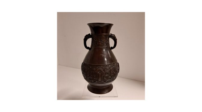 Antieke archaïsche vaas, brons, China, 19e eeuw