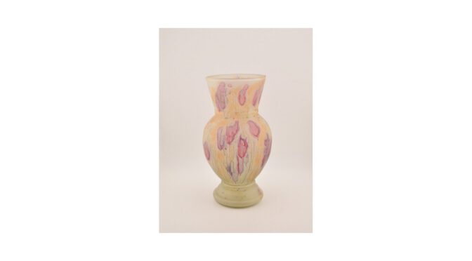 Antieke vaas, glas, Frankrijk, ca.1900.