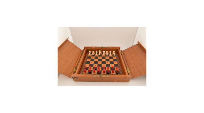 Schaakspel, Whittington reisspel, gemaakt door Jaques of London, 1e helft 20e eeuw