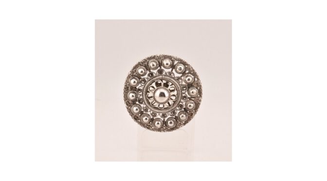 Broche, Zeeuwse knoop, zilver, Hollands, ca.1960.