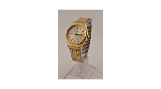 Horloge, Bulova Accutron, Quartz, 10k verguld, ca.1980.