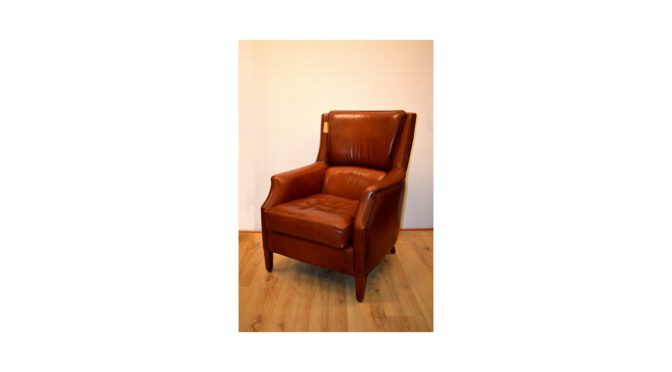 Lederen fauteuil, Fa. Bendic te Goor