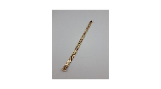 Armband 14k goud, geel, rosé en witgoud, 20e eeuw (HPR127.01) - Het Wagenwiel Antiek (3a)
