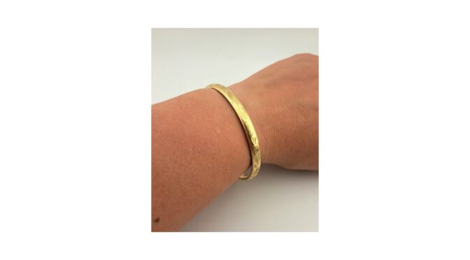 Armband, 14k goud, mt; Dan Dresmé, Amsterdam, 20e eeuw (HPR127.02) - Het Wagenwiel Antiek (6a)
