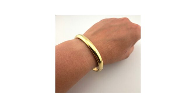 Armband, 14k goud, mt; Gebr. v.d. Weijde, Amstelveen, 20e eeuw.