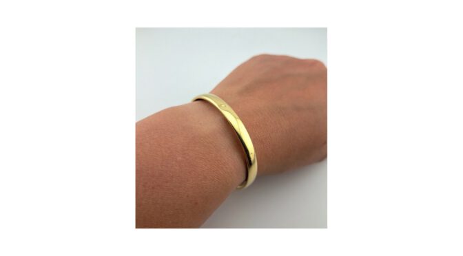 Armband, 14k goud, mt; J.W.C. Houtman, Den Haag, 2e helft 20e eeuw.