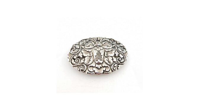 Antieke broche, zilver, Djokja, ca.1900.