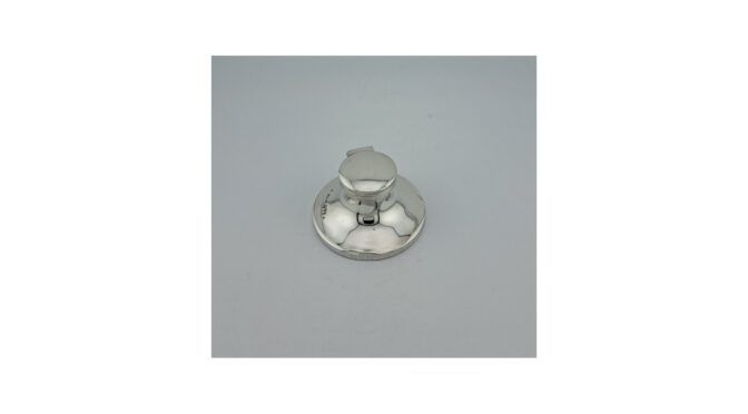 Antieke inktpot, zilver, Chester, UK, jaar 1911.