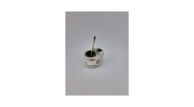 Peper & zoutstel, 1ste gehalte zilver, Japan, 20e eeuw (HZG1528.22) - Het Wagenwiel Antiek (1a)