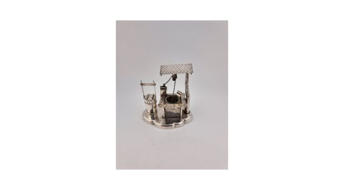 Peper & zoutstel, zilver, japan, 20e eeuw (HZG1528.01) - Het Wagenwiel Antiek (1a)