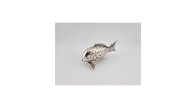 Peperstrooier, 1ste gehalte zilver, Uyeda, Japan, 20e eeuw (HZG1528.19) - Het Wagenwiel Antiek (1a)