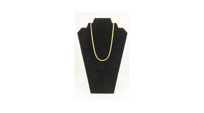 Collier, zilgold, 14k goud met zilveren kern (HS1521) - Het Wagenwiel Antiek (1a)