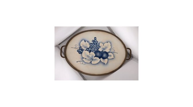 Antiek dienblad, jugendstil, ca.1900 (HA890) - Het Wagenwiel Antiek (1a)