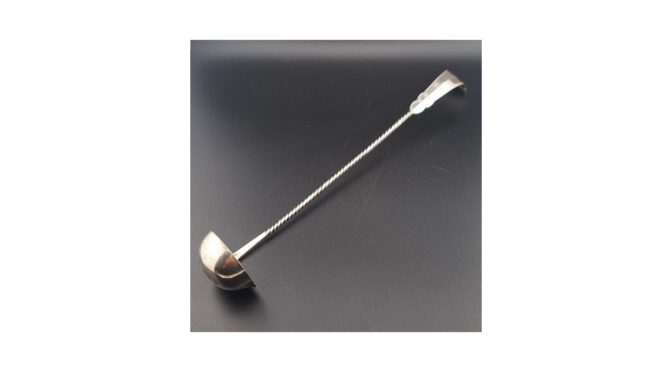 Antieke boerenjongenslepel, zilver, Fa.wed. A.J. Pluut, Schoonhoven, 1899 (HZG1569) - Het Wagenwiel Antiek (1a)