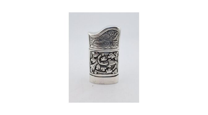 Antieke aansteker, zilver, Djokja, ca.1900.