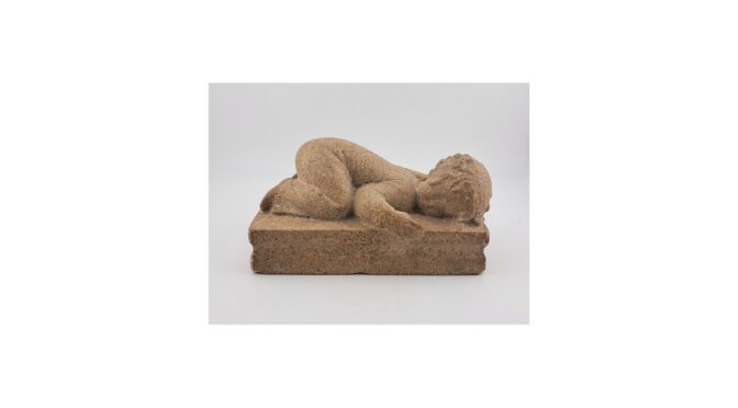 Baby in foetushouding, Just Anderson, Denemarken, 1884-1943 (HDIV1293) - Het Wagenwiel Antiek (1a)