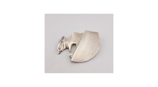 Broche, 1e gehalte zilver, Laponia, Finland, 20e eeuw.