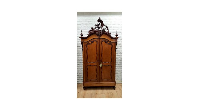 Antieke kuifkast / meidenkast, mahonie, Willem III periode – ca 1870