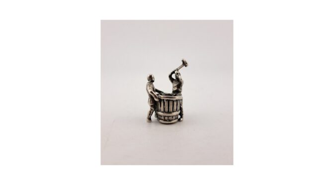 Miniatuur vatenmakers, 2e gehalte zilver, Hollands, 20e eeuw (HZG1543.05) - Het Wagenwiel Antiek (1a)