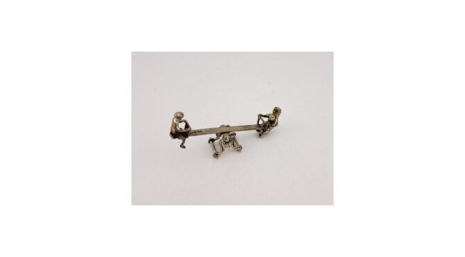 Miniatuur wip-wap, 2e gehalte zilver, C.A. Stout, Rotterdam, ca.1960.