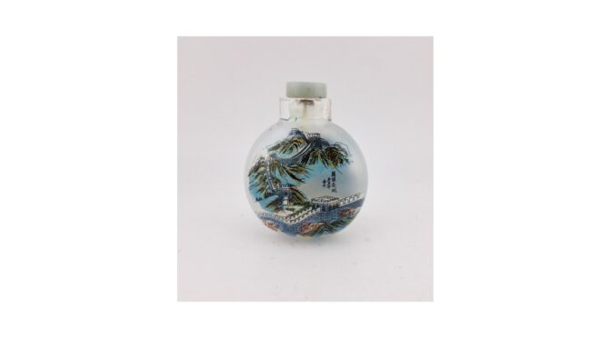 Parfumflesje, China, 20e eeuw (HDIV1282) - Het Wagenwiel Antiek (1a)