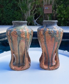 Antieke vaasjes, Art Nouveau, Denbac, decor 139, Frankrijk, ca. 1900.