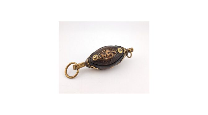 Antieke opium box, India - Afghanistan, 18e - 19e eeuw (VAK164.01) - Het Wagenwiel Antiek (1a)