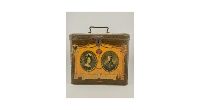 Antiek blik, 100-jarig bestaan Koninkrijk der Nederlanden, 1913 (VAK168) - Het Wagenwiel Antiek (1a)