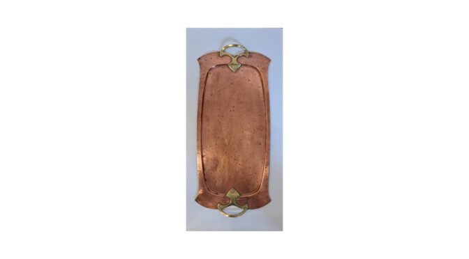 Antiek dienblad, koper, W.M.F., Jugendstil, ca.1900.