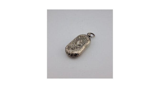 Antiek muntendoosje, Art Nouveau, Frankrijk, ca.1900-1930 (VAK156.03) - Het Wagenwiel Antiek (1a)
