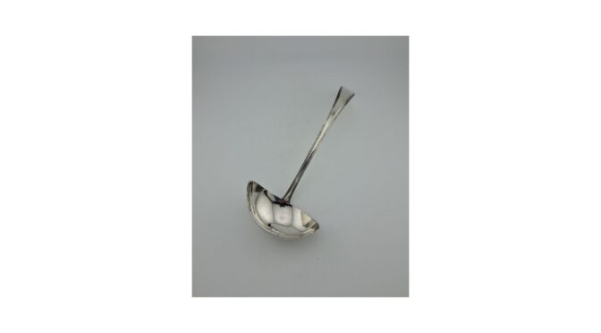 Antieke sauslepel, zilver, Gerardus Peeters, Rotterdam, 1822.