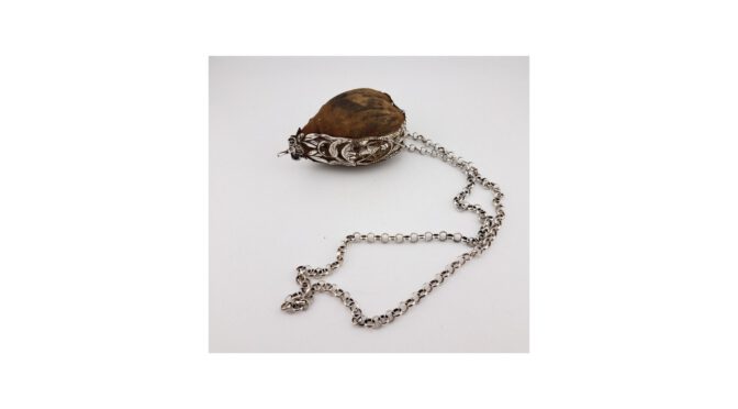 Antieke speldenkussen, zilver, wed. Alexandere Etienne Dammerval, Amsterdam (1812-1818) (HZG1759)- Het Wagenwiel Antiek (1a)