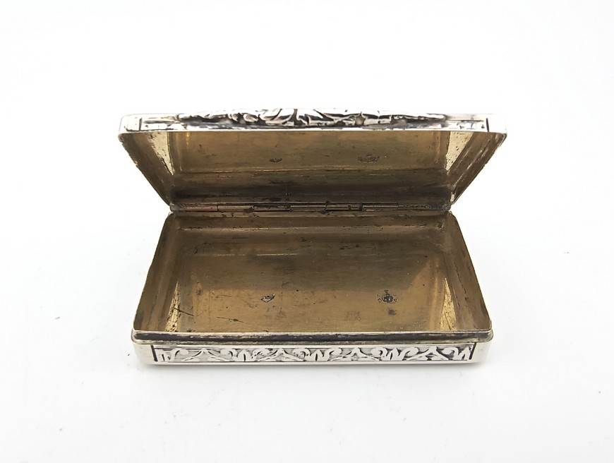 Antiek snuiftabkdoosje, zilver, Oostenrijk, jaar 1840 (HZG1788.03) - Het Wagenwiel Antiek (3)