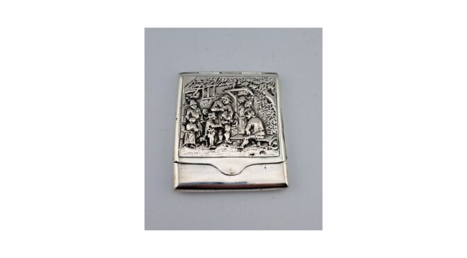 Lucifersdoosje, zilver, ca.1930.