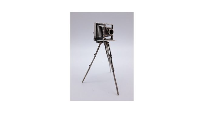 Miniatuur camera, zilver, Hollands, 20e eeuw (HZG1671.21) - Het Wagenwiel Antiek (1a)