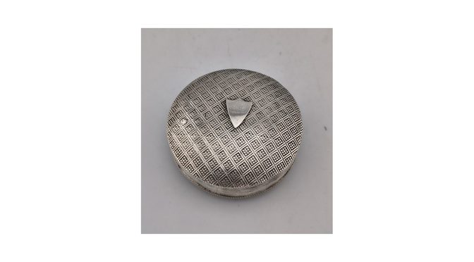 Antiek pepermuntdoosje, zilver, Hollands, jaar 1844 (HZG1631) - Het Wagenwiel Antiek (1a)