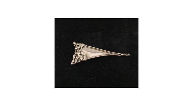 Broche, zilver, design, ca.1970 (HS1869.07) - Het Wagenwiel Antiek (1a)