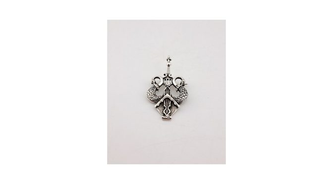 Broche, zilver, mt; van der Meulen, Joure, ca.1980 (HZG1595.09) - Het Wagenwiel Antiek (1a)