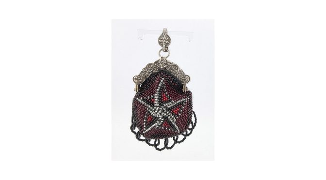 Antieke portemonnee - kralenbeursje, zilver, Hollands, ca.1900 (HZG1863.01) - Het Wagenwiel Antiek (1a)