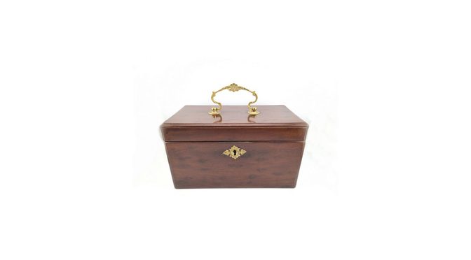 Antieke theekist, regency, Engeland, ca. 1800 (HHJ173) - Het Wagenwiel Antiek (1a)