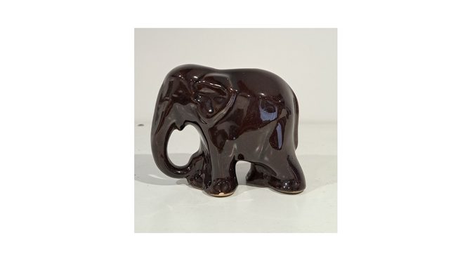 Spaarpot Olifant, aardewerk, Frankrijk, ca.1930 (MUS149.03) - Het Wagenwiel Antiek (1a)